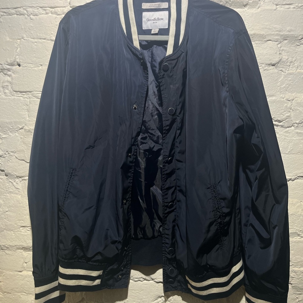Goodfellow & Co Men's Dark Blue Varsity Jacket
